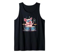 Cool Pig batterista per un concerto selvaggio e divertente Canotta