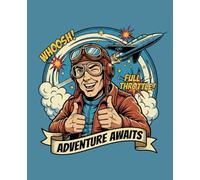 Cool Pilot Aviation Composition Notebook for Adults Kids Boys Girls Teens 110 Pages College Ruled 7.5 x 9.25 Lined Paper Composition Book: Cute ... Future Pilot School Students Retired Pilots