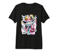 Cool Pitbull Mascot Graffiti Street Graphic Occhiali da Sole Cane Maglietta Premium