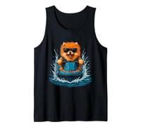 Cool Pomerania con occhiali da sole cane jet ski Rider Summer Pet Canotta