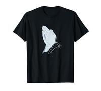 Cool Pregare Mani Grafica per Gli Amanti Religiosi Maglietta