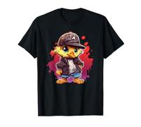 Cool Pulcino Con Cap Urban Street Style Maglietta