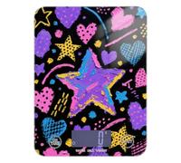 Cool Purple - Bilancia digitale da cucina a forma di cuore, 5 kg/5 g, scala accurata per misurare i grammi, con 4 unità per dieta, preparazione pasti, espresso pesa para alimentos