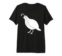 Cool Quail Art Uomo Donna Uccello Quaglia Maglietta Premium