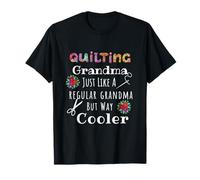 Cool Quilting Grandma for Stylish Creative Crafty Grandmas Maglietta