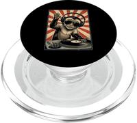 Cool Retro Monkey DJ Scimmie divertenti Musica Uomini donne PopSockets PopGrip per MagSafe