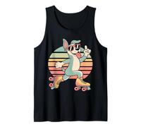 Cool Retro Pattinaggio a rotelle Cane Vintage Canotta