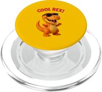 Cool Rex Dinosaur T-Rex con occhiali da sole divertente Dino Kids PopSockets PopGrip per MagSafe