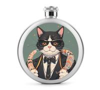 Cool Rich Gangster Boss - Fiaschetta per liquori, in acciaio inox, a prova di perdite, portatile, per esterni, campeggio, viaggi, regali