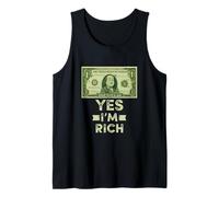 Cool Rich Style Graphic Tee shirt, Yes I'm Rich, Rich Canotta