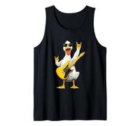 Cool Rock Duck - Occhiali da Sole con Motivo Chitarrista Canotta