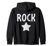 Cool Rock Star, Music Band, Funny Rock Ragazze Ragazzi Bambini Felpa con Cappuccio