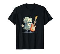 Cool Rocking Cash con Chitarra elettrica Costume Maglietta