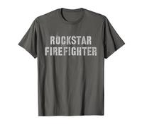 Cool Rockstar Firefighter Ninja EMT Test Team Apprezzamento Maglietta