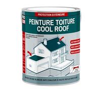 Cool Roof - Vernice per coperture anti calore, vernice bianca riflettente Procom 2,5 litri