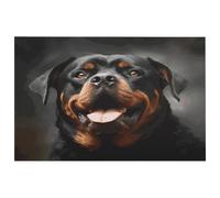 Cool Rottweiler Dog Art Area Tappeto per Ingresso Tappeto Lavabile con Retro in Gomma Antiscivolo per Cucina Morbido Resistente alle Macchie Piccolo Tappeto per Camera da Letto Bagno Decorazione