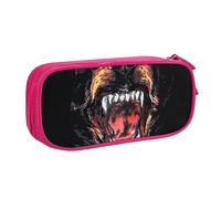 Cool Rottweiler Dog Art - Astuccio portapenne con cerniera, grande capacità, per scuola, ufficio e viaggi, rosa, Taglia unica, Organizer per borse