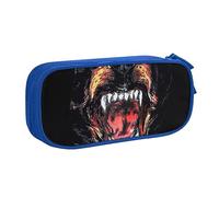 Cool Rottweiler Dog Art - Astuccio portapenne con cerniera, grande capacità, per scuola, ufficio e viaggi, Blu, Taglia unica, Organizer per borse