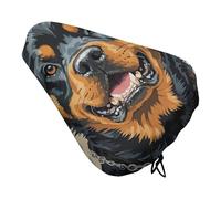 Cool Rottweiler Dog Art Bike Seat Cover con coulisse, impermeabile, cuscino per sedile della bicicletta, protezione solare e antipolvere, unisex Mountain Bike Seat Cover