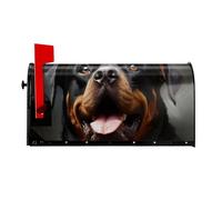 Cool Rottweiler Dog Art - Copertura magnetica per cassetta postale, dimensioni standard, 53,3 x 45,7 cm, copertura magnetica per cassetta postale, decorazione per la casa e il giardino