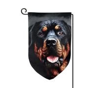 Cool Rottweiler Dog Art Garden Bandiere verticali su entrambi i lati bandiera della casa 30,5 x 45,7 cm Primavera Estate Stagionale Yard Banner Holiday Farmhouse Yard Outdoor Hanging Decoration Flag