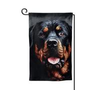 Cool Rottweiler Dog Art Garden Bandiere verticali su entrambi i lati bandiera della casa 30,5 x 45,7 cm Primavera Estate Stagionale Yard Banner Holiday Farmhouse Yard Outdoor Hanging Decoration Flag