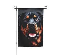 Cool Rottweiler Dog Art Garden Flag Double Sided Farmhouse Holiday Yard Flag 30,5 x 45,7 cm banner stagionale all'aperto per primavera estate prato portico decorazione casa piccola bandiera giardino
