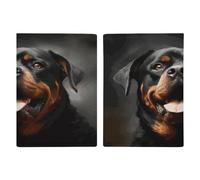 Cool Rottweiler Dog Art Porta passaporto ultra sottile in pelle PU organizer per documenti da viaggio compatto premium internazionale US passaporto Protector copertura per donne uomini