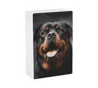 Cool Rottweiler Dog Art - Portasigarette impermeabile e a prova di schiacciamento, per 20 sigarette king size, portatile, tascabile, da viaggio, per uomini e donne