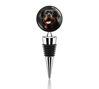 Cool Rottweiler Dog Art Tappo per bottiglia di vino riutilizzabile, sigillante decorativo per bottiglie mantiene il vino fresco, è un accessorio ideale come regalo