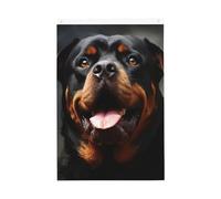 Cool Rottweiler Dog Art Welcome Garden Flag 2x3 Ft No Fade Double Sided Casa Yard Bandiere Outdoor Banner Decor Per Cortile Portico Prato