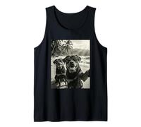 Cool Rottweiler Funny Dog Selfie Beach Occhiali da Sole Cani Canotta