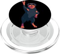 Cool Rottweiler Rock On Funny Dog Lover Graphic Occhiali da sole PopSockets PopGrip per MagSafe