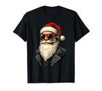 Cool Santa Claus Face - Occhiali da Sole retrò Rocker Christmas Maglietta