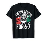Cool Santa Natale Meme per 6-7 Maglietta
