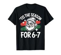 Cool Santa Natale Meme per 6-7 Maglietta