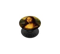 Cool Sarcastic Mona Lisa Carrying Her Cat Graphic Designs PopSockets PopGrip Adesivo
