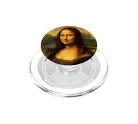 Cool Sarcastic Mona Lisa Carrying Her Cat Graphic Designs PopSockets PopGrip per MagSafe