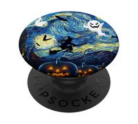 Cool Sarcastic Vincent Van Gogh The Starry Halloween Night PopSockets PopGrip Adesivo