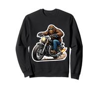 Cool Sasquatch Riding Classic Moto Moto Big Foot Felpa