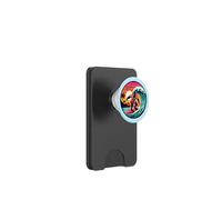 Cool Sasquatch sulla tavola da surf Surf onde tropicali del tramonto PopSockets PopWallet per MagSafe