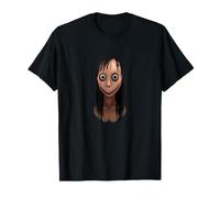 Cool Scary Halloween Ugly Girl Illustration Graphic Designs Maglietta