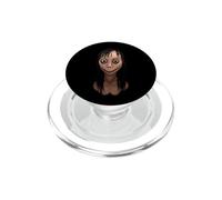 Cool Scary Halloween Ugly Girl Illustration Graphic Designs PopSockets PopGrip per MagSafe