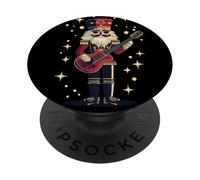 Cool Schiaccianoci che suona la chitarra elettrica ad alto PopSockets PopGrip Adesivo