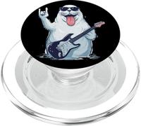 Cool Seal Suonare la Chitarra Divertente Animal Rock Music Design PopSockets PopGrip per MagSafe