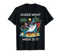 Cool Shark 2025 Settimana Indovina Che Settimana è Divertente Amante degli Squali Maglietta