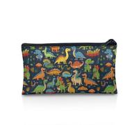 Cool Shark - Astuccio portatile per bambini, multifunzione, grande capacità, per studentesse e ragazze, regalo per il rientro a scuola, Dinosauro cartone animato., 8.8"x1.7"x4.1", Set di zaini per la