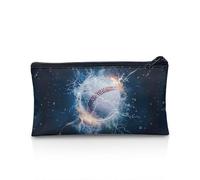 Cool Shark - Astuccio portatile per bambini, multifunzione, grande capacità, per studentesse e ragazze, regalo per il rientro a scuola, Fulmine Baseball, 8.8"x1.7"x4.1", Set di zaini per la scuola