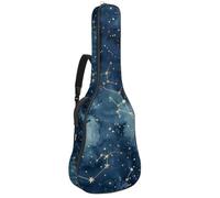 Cool Shark Blue - Custodia imbottita per chitarra acustica, senza cuciture, per basso elettrico, chitarra classica, Multicolore 08, 42.9x16.9x4.7 in, Zaino casual