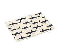 Cool Shark Print - Tappetino scolapiatti per bancone della cucina, 45,7 x 61 cm, assorbente, in microfibra, tappetino antiscivolo per scolapiatti con anello per appendere